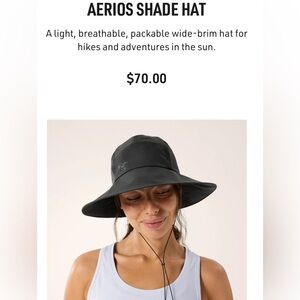 Arc'teryx AERIOS SHADE HAT - Black - Size SM